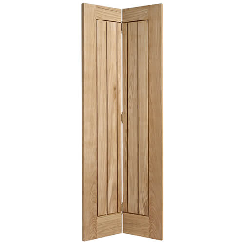 LPD Mexicano Pre-Finished Oak 2-Panels Internal Bi-Fold Door