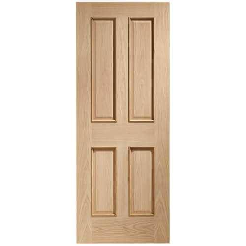 XL Joinery Victorian Un-Finished Oak 4-Panels With Raised Moulding Internal Door