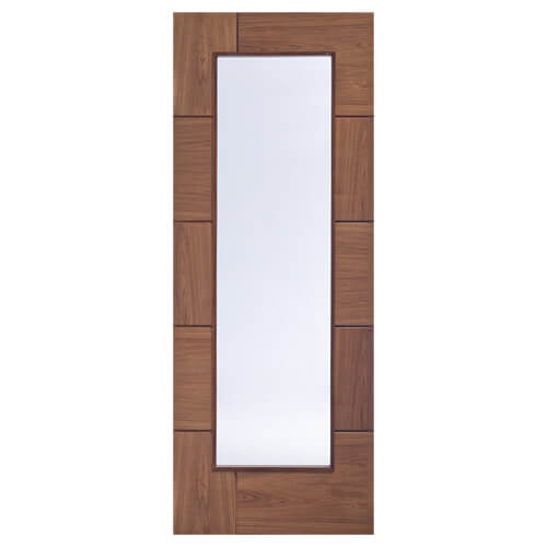 XL Joinery Ravenna Pre-Finished Walnut 10-Panels 1-Lite Internal Glazed Door