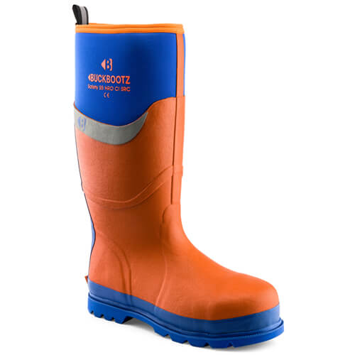 Buckler BBZ6000 Orange-Blue Heat and Cold Insulated Safety Wellington Boot