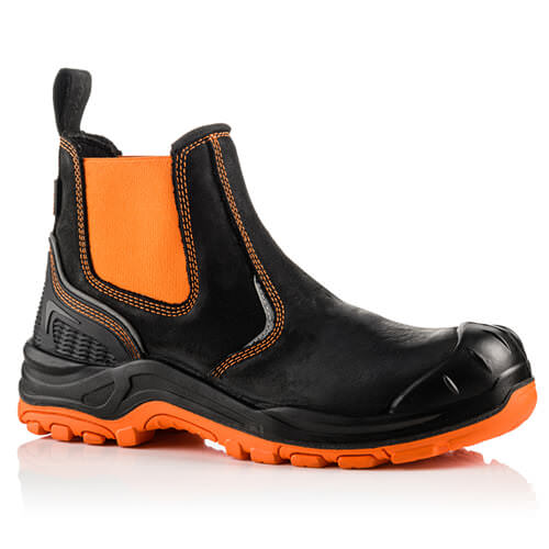 Buckler BVIZ3 Buckz Viz High Visibility Waterproof Safety Orange-Black Dealer Boot