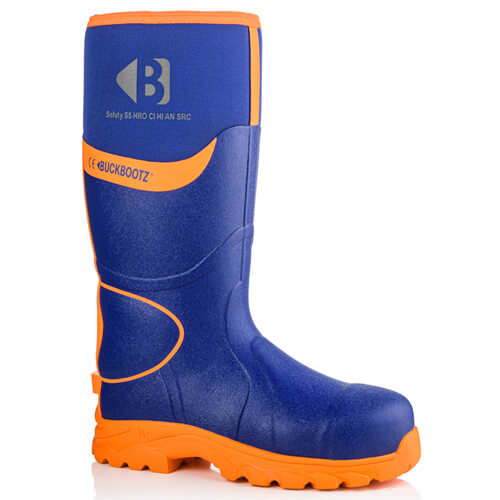 Buckler BBZ6000 Blue-Orange High Visibility Safety Wellington Boot