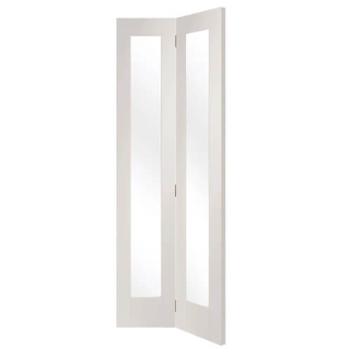 XL Joinery Pattern 10 Painted Glacier White 2-Lites Internal Bi-Fold Glazed Door