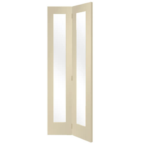 XL Joinery Pattern 10 Painted Chantilly 2-Lites Internal Bi-Fold Glazed Door