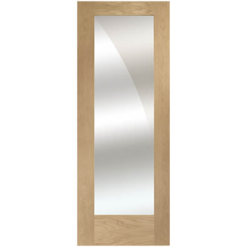XL Joinery Pattern 10 Un-Finished Oak 1-Lite Internal Mirror Glazed Door