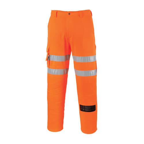 Portwest RT46 Orange Rail Combat Trousers