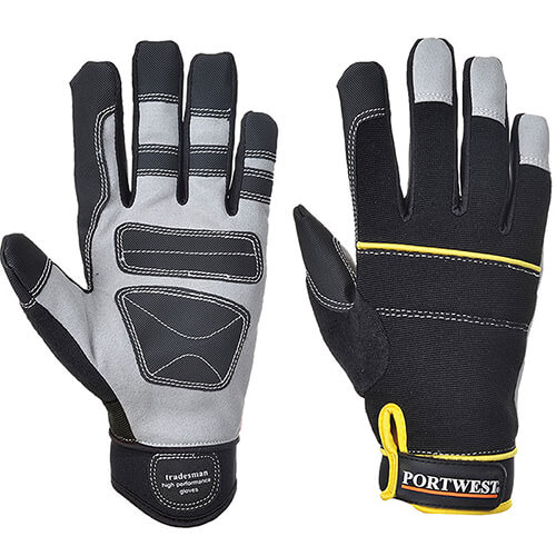 Portwest A710 Tradesman High Performance Black Gloves