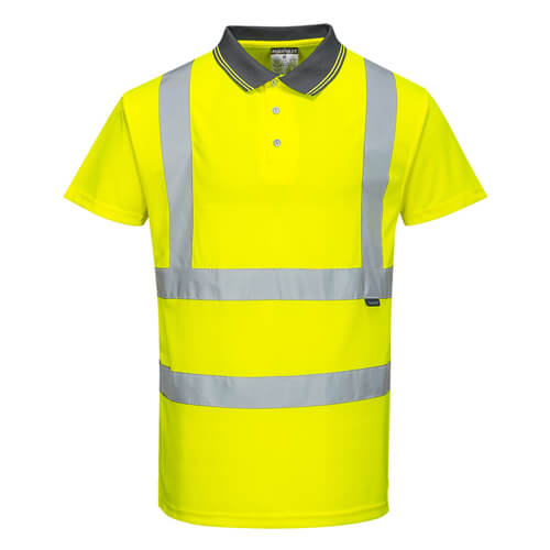 Portwest S477 High Visibility Short Sleeve Polo T-Shirt