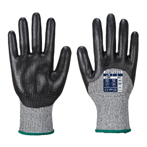 Portwest A621 Cut 3-4 Nitrile Foam Black Glove