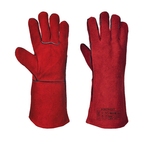 Portwest A500 Red Welders Gauntlet Gloves