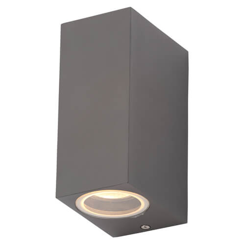 Zinc Fleet Square Up and Down Wall Light