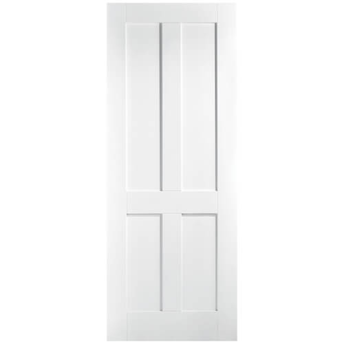 LPD London White Primed Plus 4-Panels Internal Fire Door