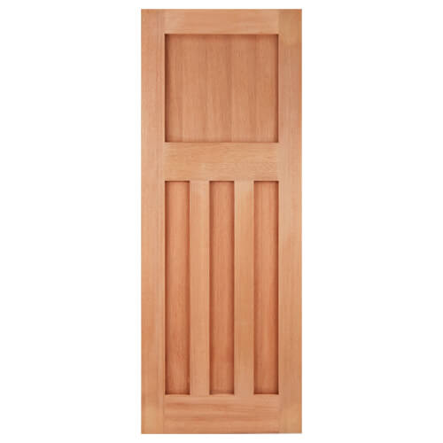 LPD DX 30 Un-Finished Hardwood 4-Panels External Door