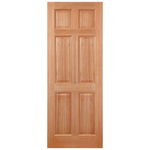 LPD Colonial Un-Finished Hardwood 6-Panels External Dowelled Door