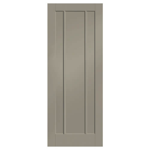 XL Joinery Worcester Painted Slate 3-Panels Internal Fire Door