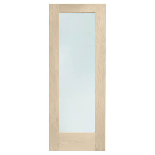 XL Joinery Pattern 10 Blanco Oak 1-Lite Internal Glazed Fire Door