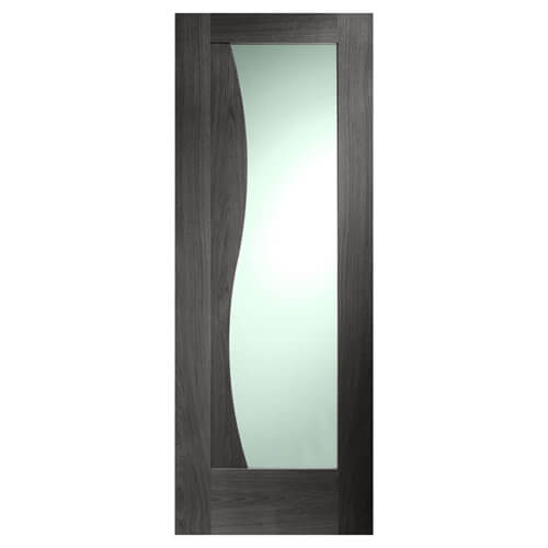 XL Joinery Emilia Americano Oak 1-Panel 1-Lite Internal Glazed Door
