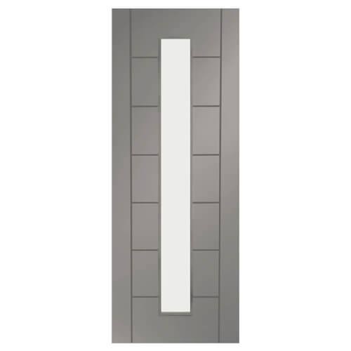 XL Joinery Palermo Painted Storm 7-Panels 1-Lite Internal Glazed Door