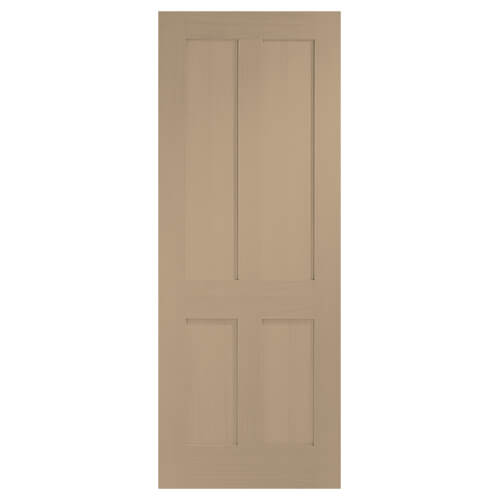 XL-Joinery Victorian Shaker Latte Oak 4-Panels Internal Door