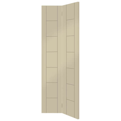 XL Joinery Palermo Painted Chantilly 14-Panels Internal Bi-Fold Door