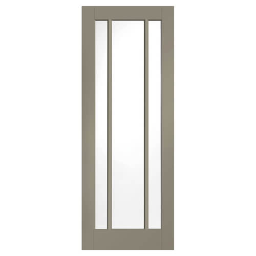 XL Joinery Worcester Painted Slate 3-Lites Internal Glazed Door