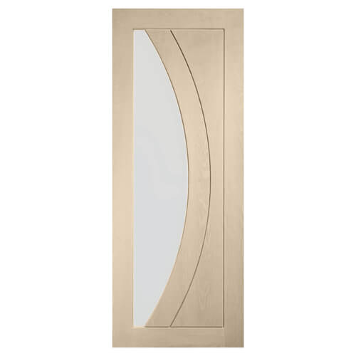 XL Joinery Salerno Blanco Oak 2-Panels 1-Lite Internal Glazed Door