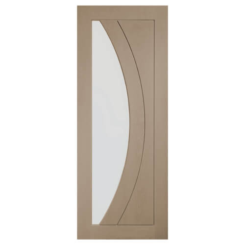 XL Joinery Salerno Crema Oak 2-Panels 1-Lite Internal Glazed Door