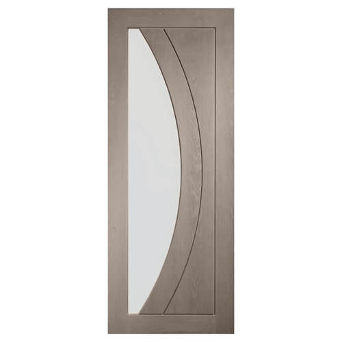 XL Joinery Salerno Cappuccino Oak 2-Panels 1-Lite Internal Glazed Door