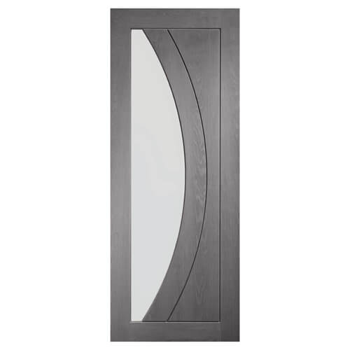 XL Joinery Salerno Americano Oak 2-Panels 1-Lite Internal Glazed Door