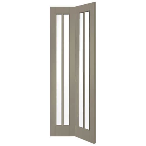 XL Joinery Worcester Painted Slate 4-Panels Internal Bi-Fold Glazed Door