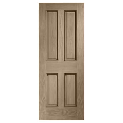 XL Joinery Victorian Cappuccino Oak 4-Panels With Raised Moulding Internal Fire Door