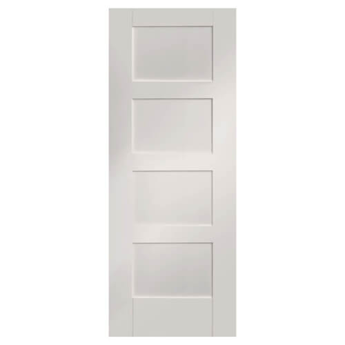 XL Joinery Shaker Painted Glacier White 4-Panels Internal Door