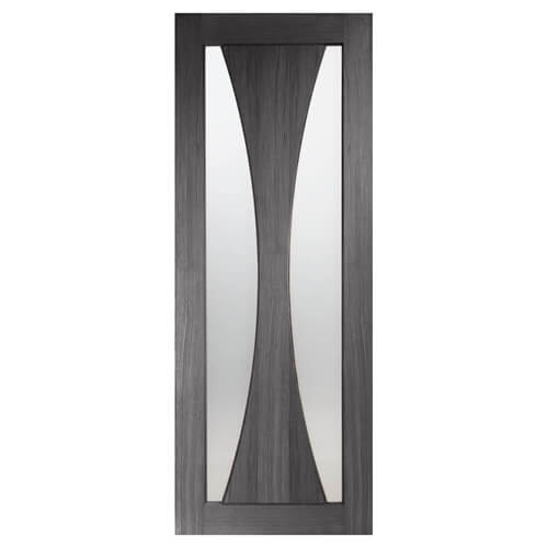 XL Joinery Verona Americano Oak 1-Panel 2-Lites Internal Glazed Fire Door
