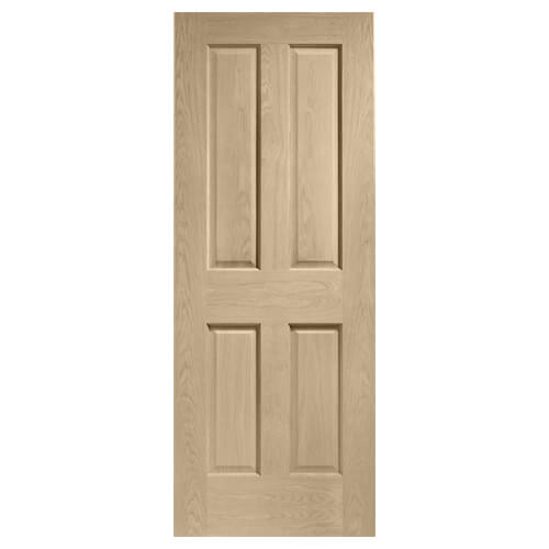 XL Joinery Victorian Latte Oak 4-Panels Internal Door