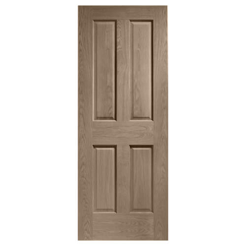 XL Joinery Victorian Cappuccino Oak 4-Panels Internal Door