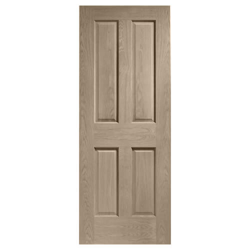 XL Joinery Victorian Crema Oak 4-Panels Internal Fire Door