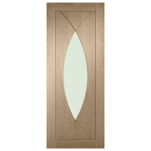 XL Joinery Pesaro Latte Oak 4-Panels 1-Lite Internal Glazed Door