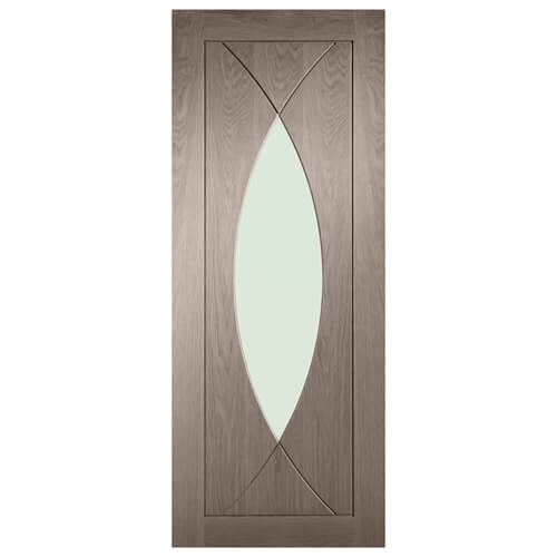 XL Joinery Pesaro Cappuccino Oak 4-Panels 1-Lite Internal Glazed Fire Door