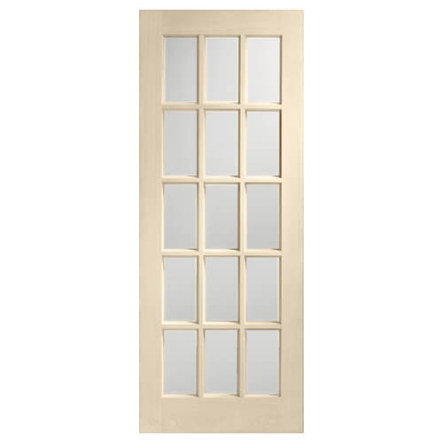 XL Joinery SA77 Blanco Oak 15-Lites Internal Glazed Door
