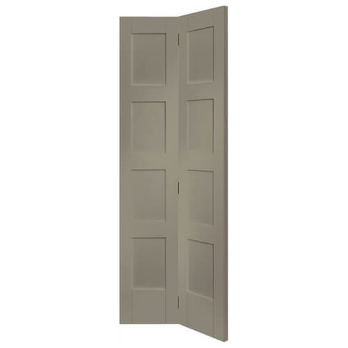 XL Joinery Shaker Painted Slate 8-Panels Internal Bi-Fold Door