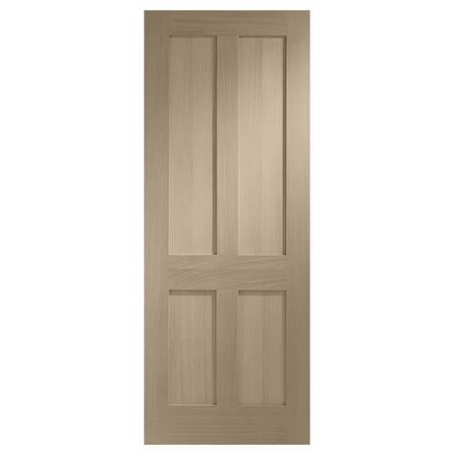 XL-Joinery Victorian Shaker Crema Oak 4-Panels Internal Door