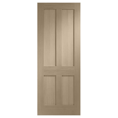 XL-Joinery Victorian Shaker Crema Oak 4-Panels Internal Fire Door