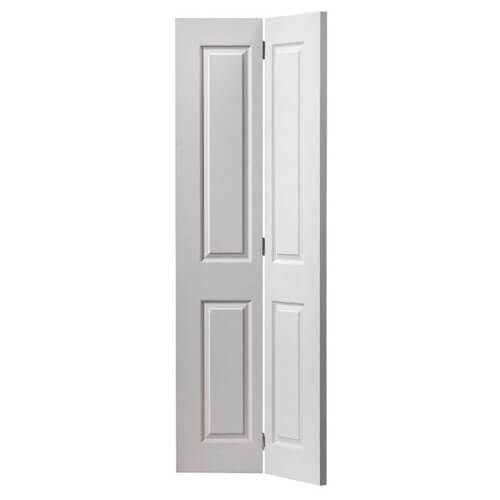 JB Kind Canterbury White Primed 4-Panels Internal Bi-Fold Door