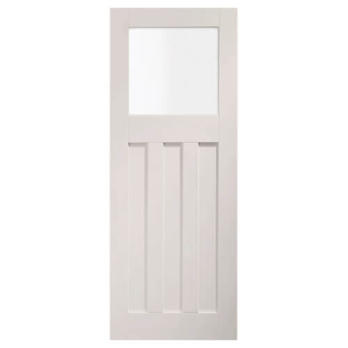 XL Joinery DX Painted Glacier White 3-Panels 1-Lite Internal Glazed Door