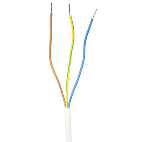 Pitacs White Round Flexible Cable