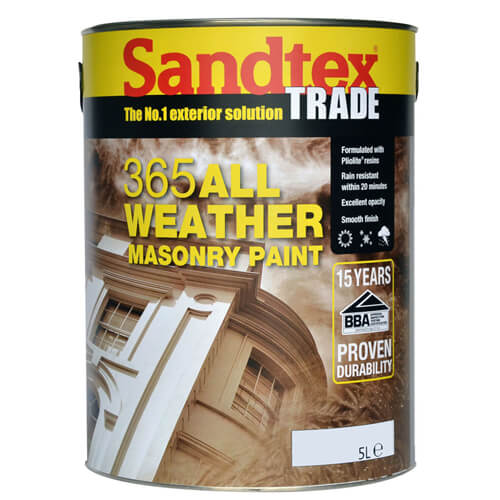 Sandtex Trade 365 All Weather Smooth Masonry Paint 5-Litre
