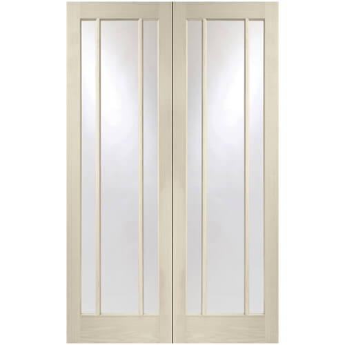 XL Joinery Worcester Blanco Oak 6-Lites Internal Glazed Door Pair