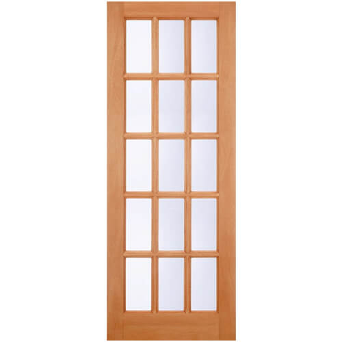 LPD SA Un-Finished Hardwood Mortise And Tenon 15L External Glazed Door