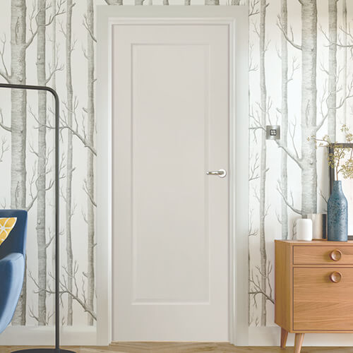 XL Joinery Cesena Pre-Finished White 1-Panel Internal Door
