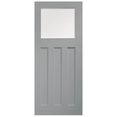 XL Joinery DX Painted Storm 3-Panels 1-Lite Internal Glazed Door